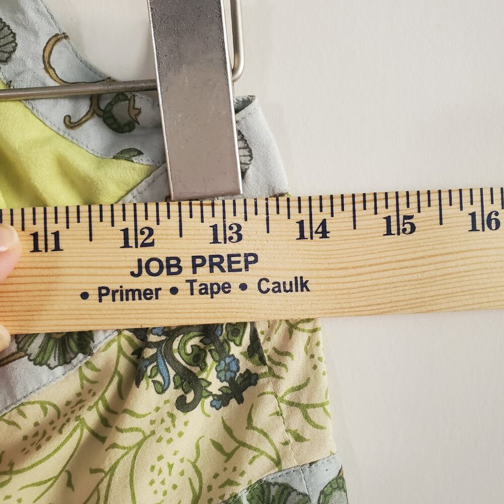 Gap Halter Mini Sun Dress 12 Yellow Floral Vintage Y2K Festival - Picture 7 of 10